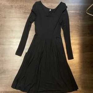 Long sleeve black dress